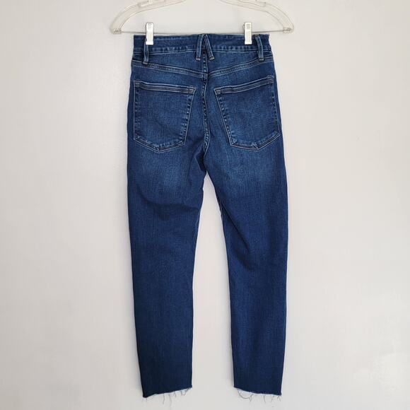 Good American Good Legs Fray Hem Jeans Skinny High Rise Stretch Women 26 - Picture 3 of 13